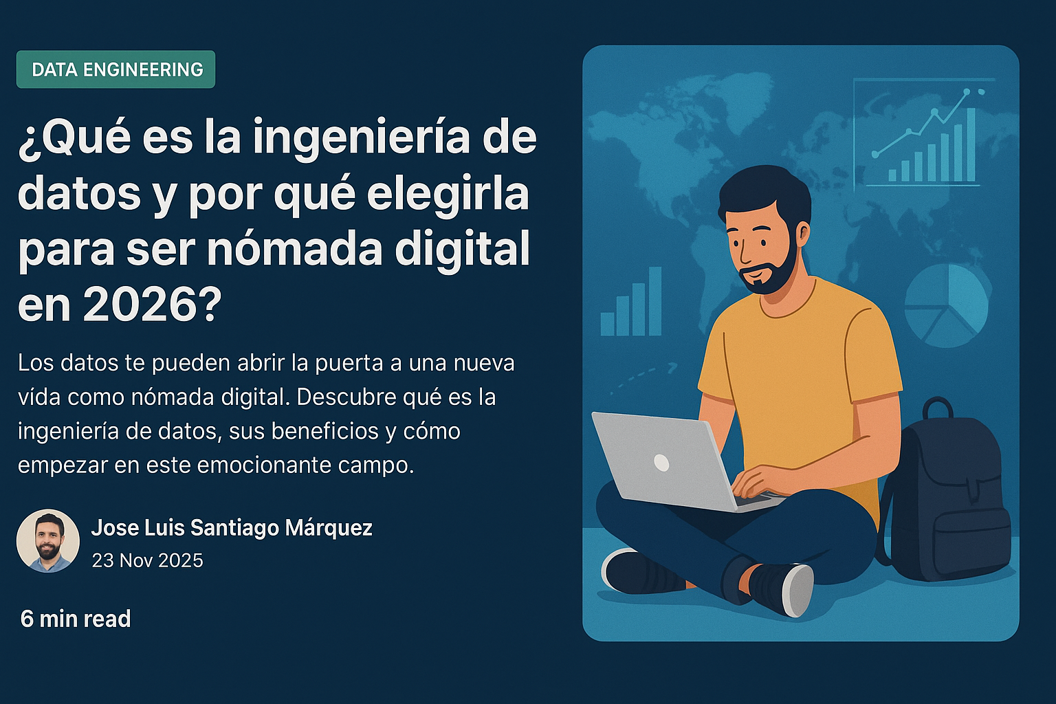Vive como nómada digital gracias a la ingenieria de datos y MLOps